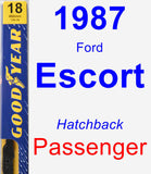 Passenger Wiper Blade for 1987 Ford Escort - Premium