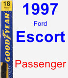 Passenger Wiper Blade for 1997 Ford Escort - Premium