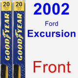 Front Wiper Blade Pack for 2002 Ford Excursion - Premium