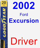 Driver Wiper Blade for 2002 Ford Excursion - Premium