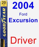 Driver Wiper Blade for 2004 Ford Excursion - Premium