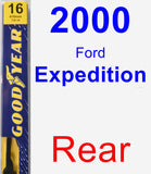 Rear Wiper Blade for 2000 Ford Expedition - Premium