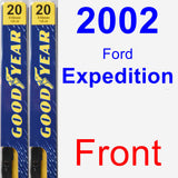 Front Wiper Blade Pack for 2002 Ford Expedition - Premium