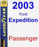 Passenger Wiper Blade for 2003 Ford Expedition - Premium