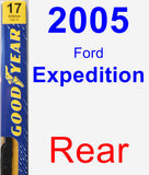 Rear Wiper Blade for 2005 Ford Expedition - Premium