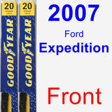 Front Wiper Blade Pack for 2007 Ford Expedition - Premium