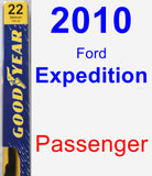 Passenger Wiper Blade for 2010 Ford Expedition - Premium