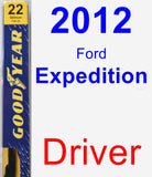 Driver Wiper Blade for 2012 Ford Expedition - Premium