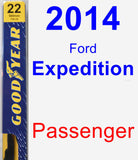 Passenger Wiper Blade for 2014 Ford Expedition - Premium