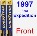 Front Wiper Blade Pack for 1997 Ford Expedition - Premium