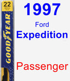 Passenger Wiper Blade for 1997 Ford Expedition - Premium