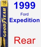 Rear Wiper Blade for 1999 Ford Expedition - Premium