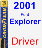 Driver Wiper Blade for 2001 Ford Explorer - Premium