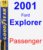 Passenger Wiper Blade for 2001 Ford Explorer - Premium