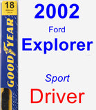 Driver Wiper Blade for 2002 Ford Explorer - Premium