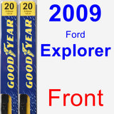 Front Wiper Blade Pack for 2009 Ford Explorer - Premium