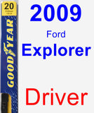 Driver Wiper Blade for 2009 Ford Explorer - Premium