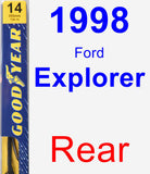 Rear Wiper Blade for 1998 Ford Explorer - Premium