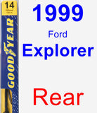 Rear Wiper Blade for 1999 Ford Explorer - Premium