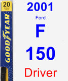 Driver Wiper Blade for 2001 Ford F-150 - Premium