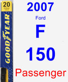 Passenger Wiper Blade for 2007 Ford F-150 - Premium