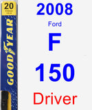 Driver Wiper Blade for 2008 Ford F-150 - Premium