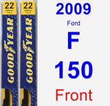 Front Wiper Blade Pack for 2009 Ford F-150 - Premium