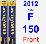 Front Wiper Blade Pack for 2012 Ford F-150 - Premium