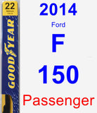 Passenger Wiper Blade for 2014 Ford F-150 - Premium