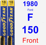 Front Wiper Blade Pack for 1980 Ford F-150 - Premium