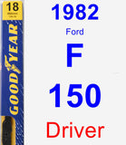 Driver Wiper Blade for 1982 Ford F-150 - Premium