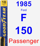 Passenger Wiper Blade for 1985 Ford F-150 - Premium