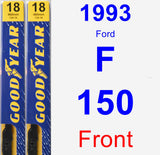 Front Wiper Blade Pack for 1993 Ford F-150 - Premium