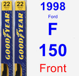 Front Wiper Blade Pack for 1998 Ford F-150 - Premium