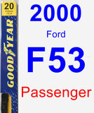 Passenger Wiper Blade for 2000 Ford F53 - Premium