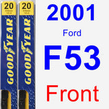 Front Wiper Blade Pack for 2001 Ford F53 - Premium