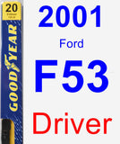 Driver Wiper Blade for 2001 Ford F53 - Premium