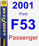 Passenger Wiper Blade for 2001 Ford F53 - Premium