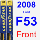 Front Wiper Blade Pack for 2008 Ford F53 - Premium