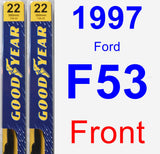 Front Wiper Blade Pack for 1997 Ford F53 - Premium