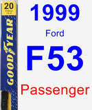 Passenger Wiper Blade for 1999 Ford F53 - Premium