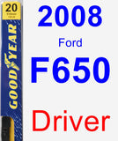 Driver Wiper Blade for 2008 Ford F650 - Premium