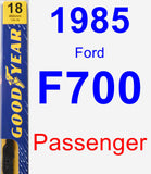 Passenger Wiper Blade for 1985 Ford F700 - Premium