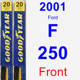 Front Wiper Blade Pack for 2001 Ford F-250 - Premium