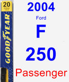 Passenger Wiper Blade for 2004 Ford F-250 - Premium