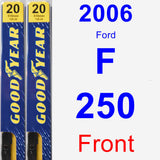 Front Wiper Blade Pack for 2006 Ford F-250 - Premium