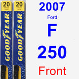 Front Wiper Blade Pack for 2007 Ford F-250 - Premium