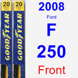 Front Wiper Blade Pack for 2008 Ford F-250 - Premium