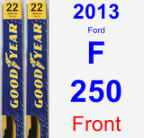 Front Wiper Blade Pack for 2013 Ford F-250 - Premium