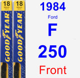 Front Wiper Blade Pack for 1984 Ford F-250 - Premium